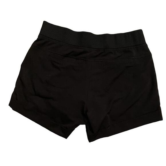 Athleta low rise pull on black athletic shorts pockets - Picture 3 of 5